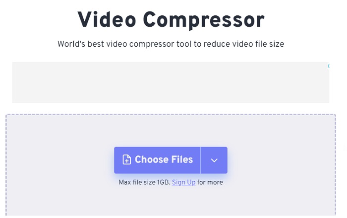 Comprimi video online FreeConvert