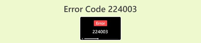 Code d'erreur 224003