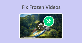 إصلاح مقاطع الفيديو المجمدة