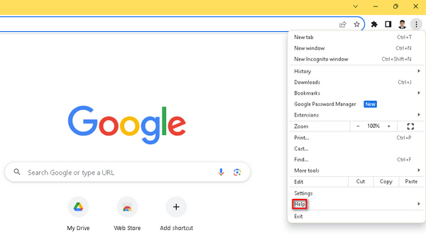 Hilfe zur Aktualisierung von Google Chrome