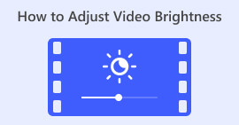 비디오 밝기를 조정하는 방법