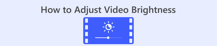 비디오 밝기를 조정하는 방법