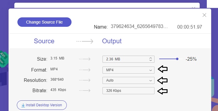 Pindahkan Slider FVC Online