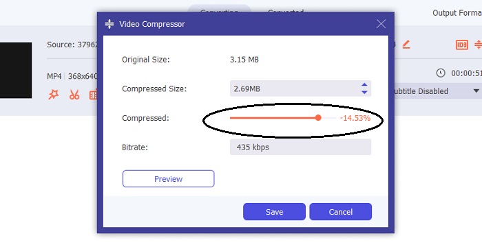 Pindahkan Slider Video Converter Ultimate