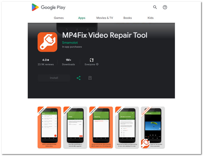 MP4Fix-videon korjaustyökalu