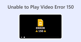 Det går inte att spela upp video Error 150
