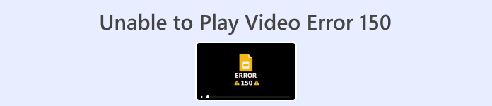 Det går inte att spela upp video Error 150