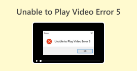 No se puede reproducir el vídeo Error 5