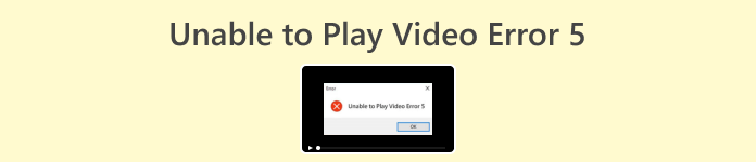 No se puede reproducir el vídeo Error 5
