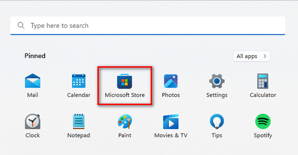 Widows Λήψη του Microsoft Store