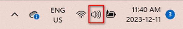 Audio Settings Volume Icon
