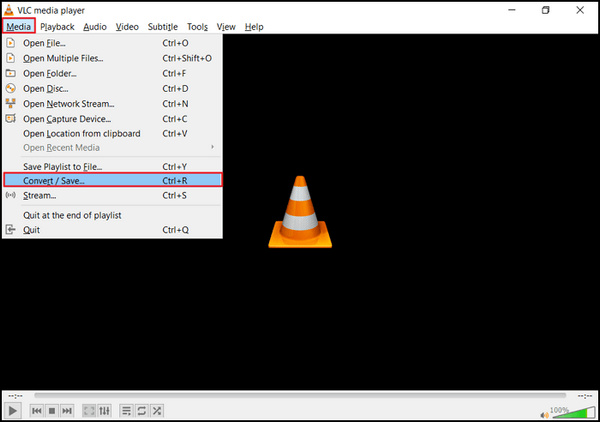 برنامج VLC Media Player تحويل حفظ