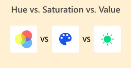 Comparar el valor de saturación de tono