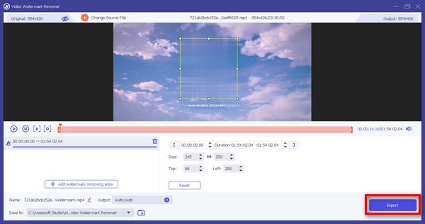 FVC Video Converter Ultimate Exportación de marcas de agua de video