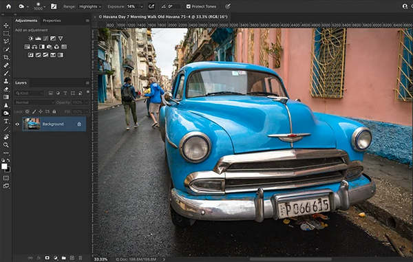 Photoshop 開いた画像の色を変更する方法