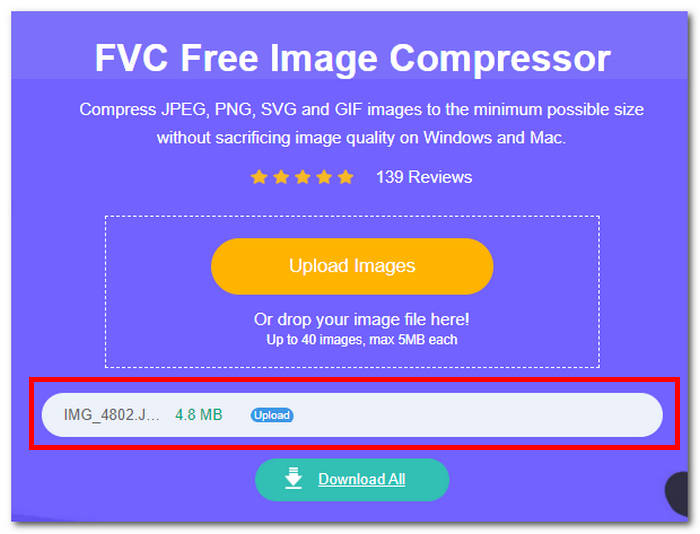 Automatische compressie