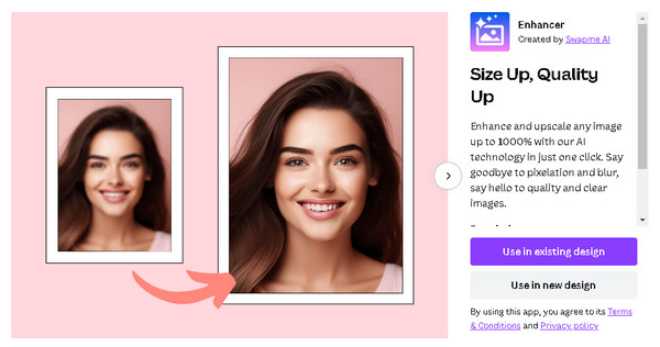 Canva Image Upscaler Feature