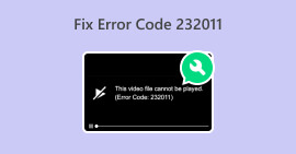 Correction du code d'erreur 232011