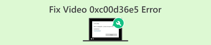 Perbaiki Kesalahan Video 0xc00d36e5