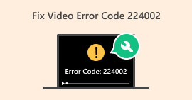 वीडियो त्रुटि कोड 224002 ठीक करें