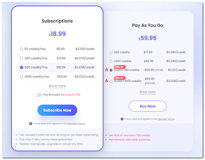 PicWish の価格