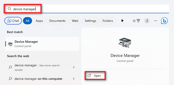 Updating Display Adaptors Device manager