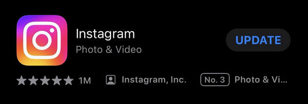 Instagram bijwerken