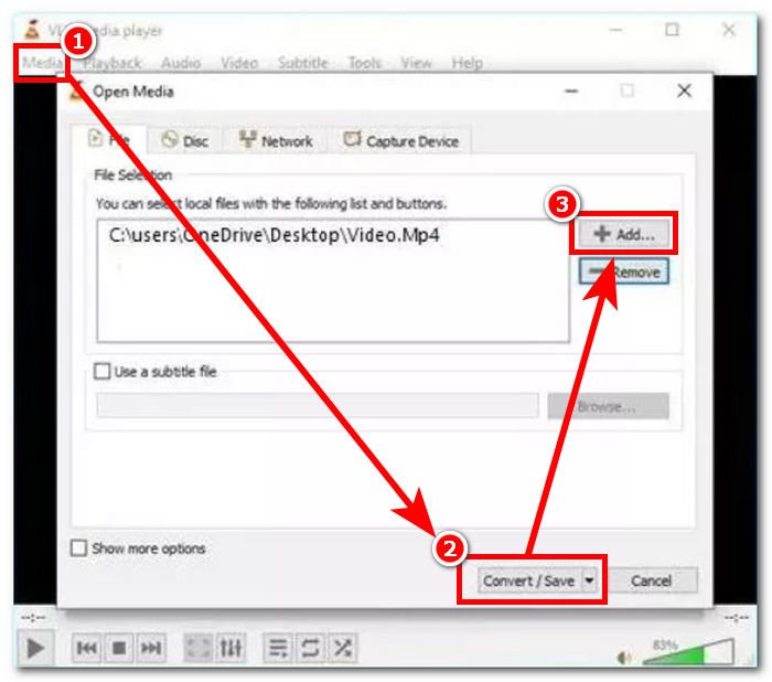 VLC Player MOV-Datei reparieren