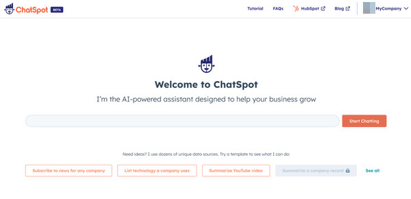 Chat AI Chats Chatspot