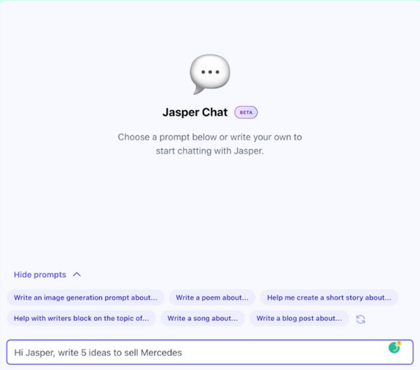 Chat AI Chatuje Jasper