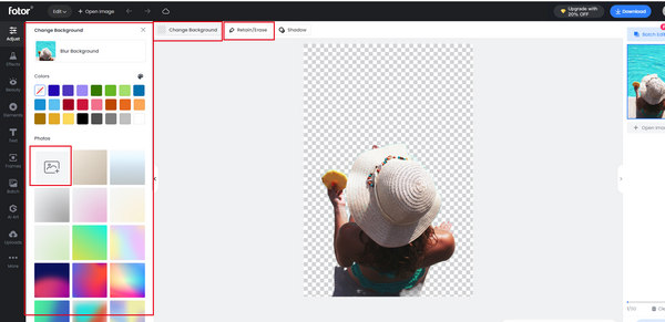 Fotor Change Background