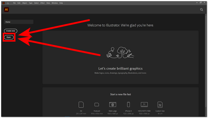 Ouvrir l’image dans Illutrator