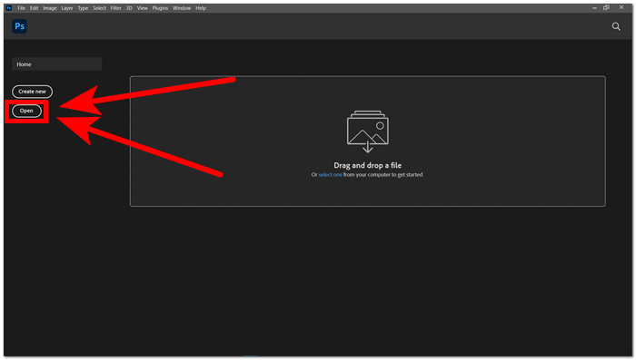 Ouvrir l'image dans Photoshop