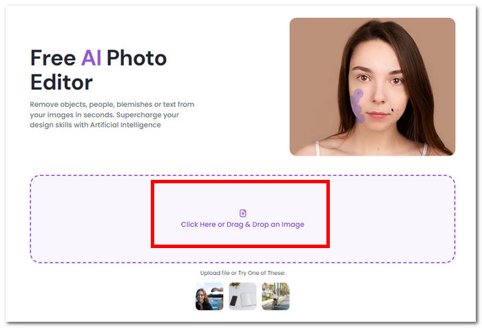 Fare clic su Rilascia un campo immagine
