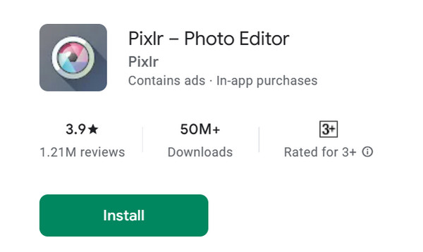 Application de compression d'images PIXLR