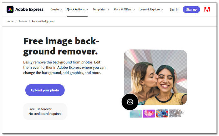 از وب سایت Adobe Express دیدن کنید