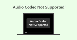 Audiocodec niet ondersteund