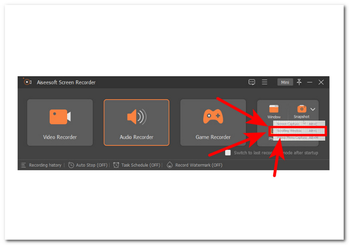 Click Scrolling Window