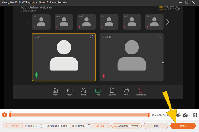 Convert Zoom MP4 Recorder Done