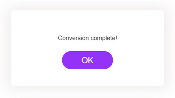 Conversione online del convertitore video gratuito FVC completata