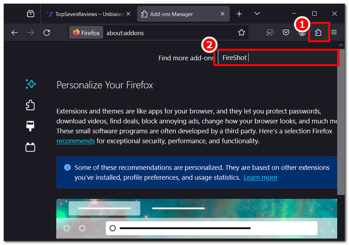 Cerca e installa Fireshot