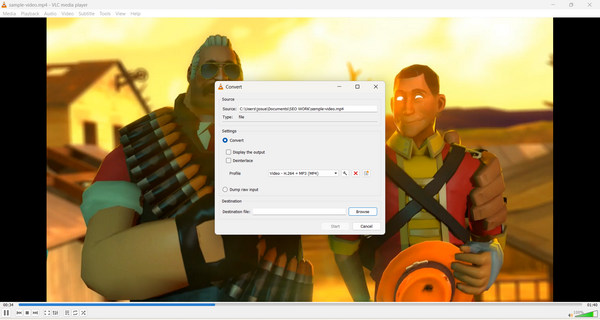 Konwerter odtwarzacza multimedialnego VLC