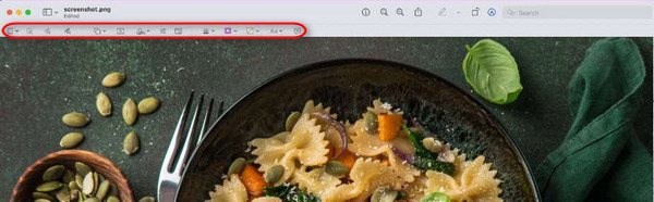 スクリーンショットのプレビューを編集