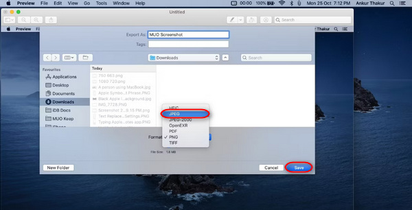 Save Screenshot Mac Preview