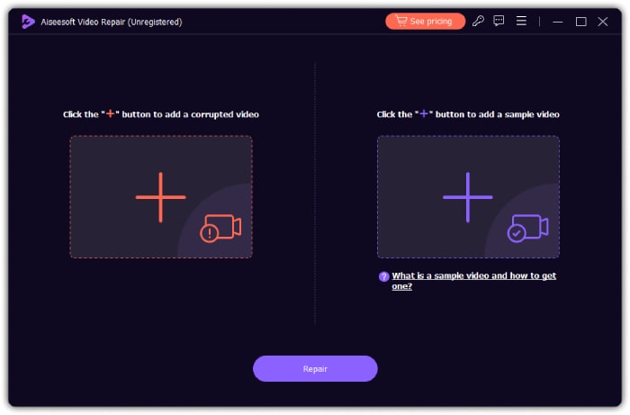 破損したビデオをアップロードして修復する