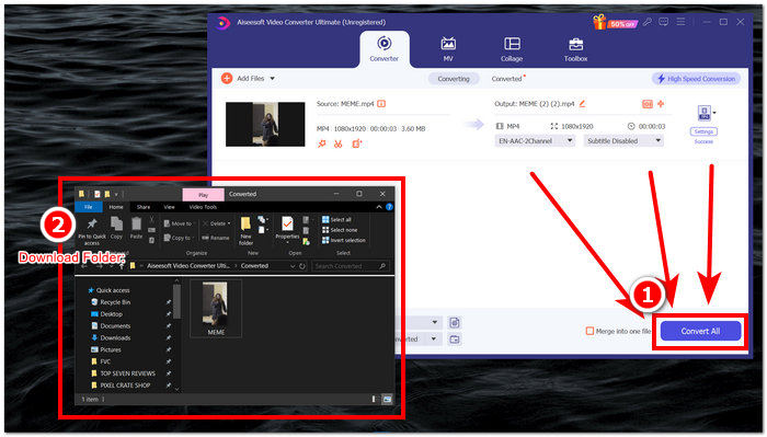 Click Convert All Button