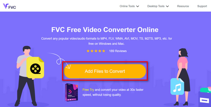Fvc Free Video Converter Online Add Files to Convert