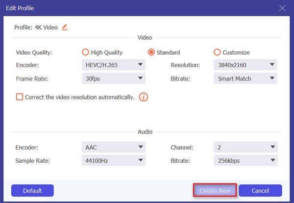 Fvc Video Converter Ultimate Personalizza Formato