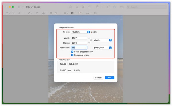 iУлучшение разрешения фотографий на Mac Предварительный просмотр