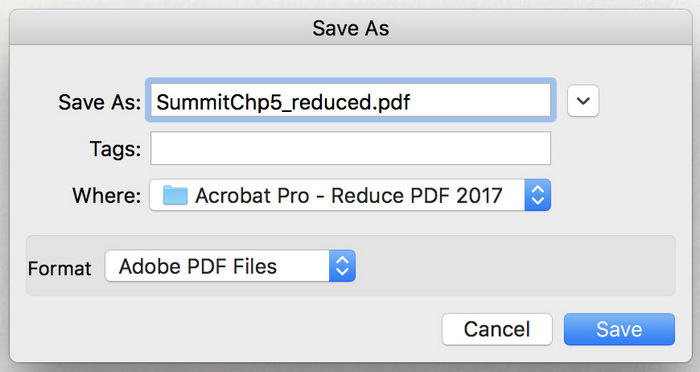 Adobe Acrobat PDF圧縮保存